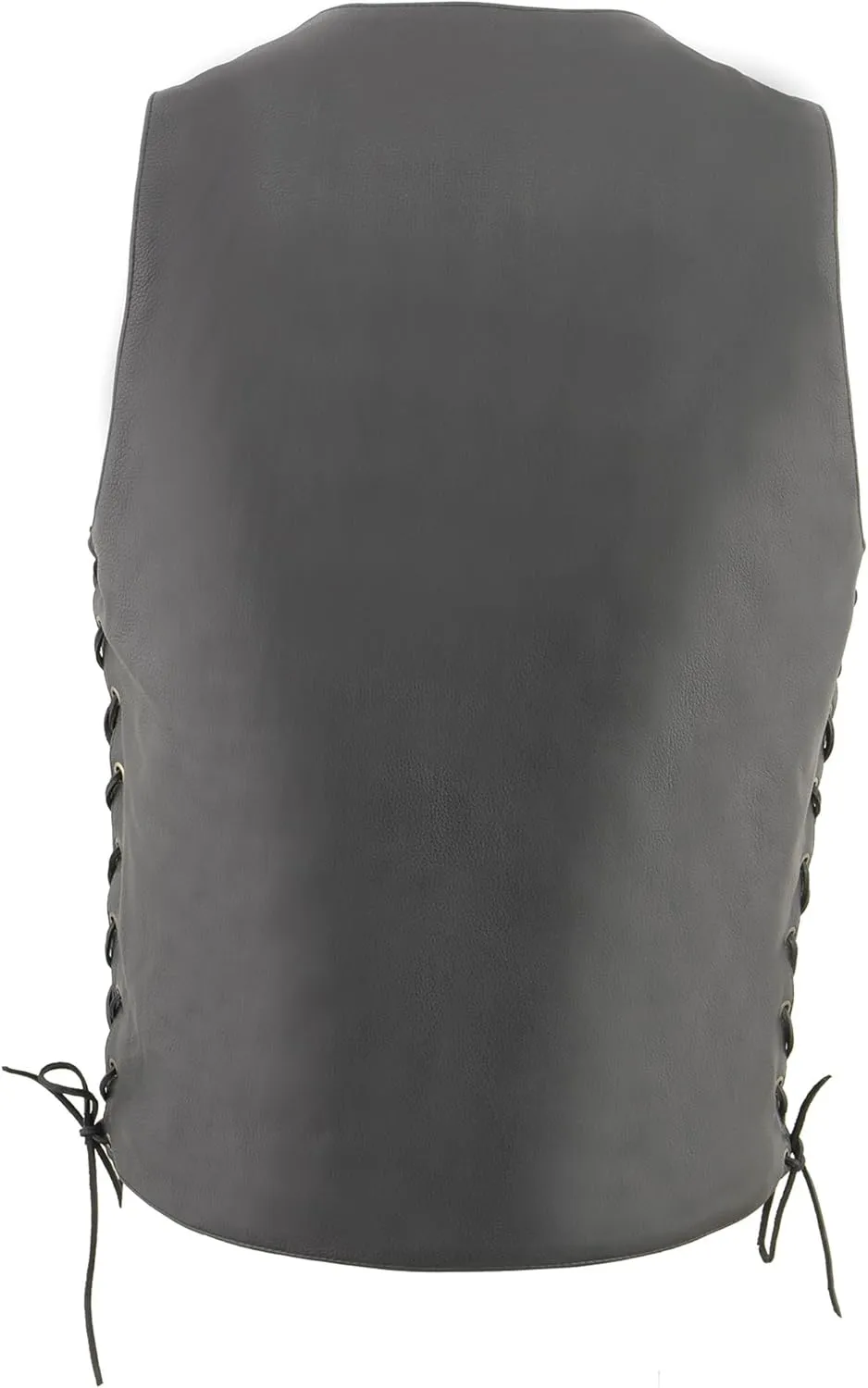 Milwaukee Leather Men's Black 10 Pocket Motorcycle Leather Vest w/Cool-Tec Leather Treatment MLM3541