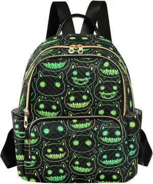 Mini Backpack Cartoon Spooky Animal Head Fashion Backpack Purse for Women,Handbag Shoulder Bag Casual Daypack, Ladies Gift for College Work（S）