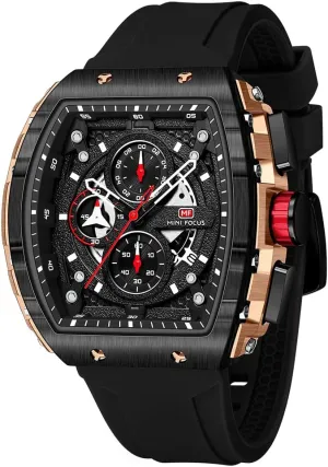 Mini Focus Men's Watch Fashion Sport Wrist Watches (Chronograph/Waterproof/Luminous/Calendar) Silicon Strap Quartz Watch for Men