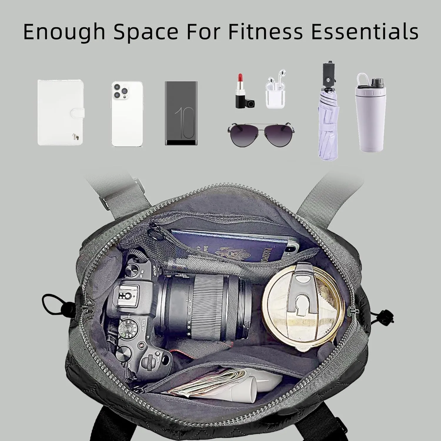 Mini gym bag for Women Waterproof Travel Duffle Bag Tote bag with Wet Compartments Small Workout Sport Bag for Girls (Black)