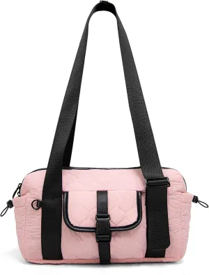 Mini gym bag for Women Waterproof Travel Duffle Bag Tote bag with Wet Compartments Small Workout Sport Bag for Girls (Pink)