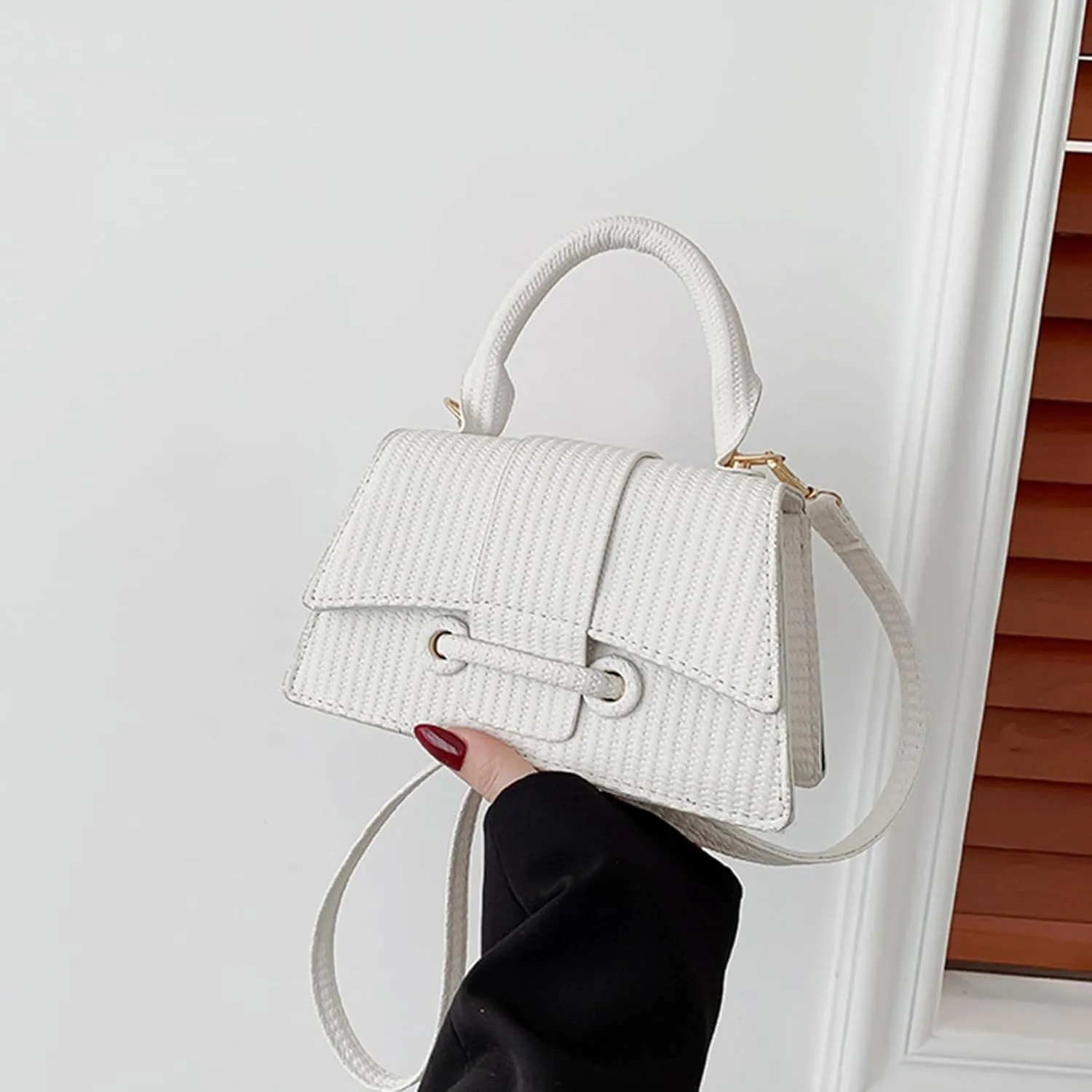 Mini Handbag Purse for Women PU Leather Top Handle Evening Bag,Cute Small Crossbody Clutch Wallet
