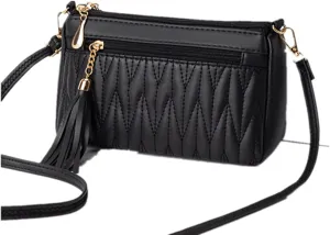 Mini Tassel Small Crossbody Bags for Women PU Leather Travel Handbag Leisure Fashion Mini Messenger Bag
