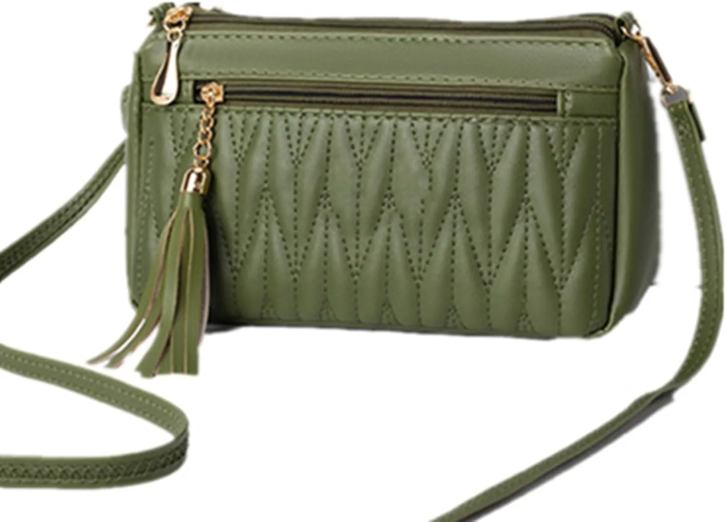 Mini Tassel Small Crossbody Bags for Women PU Leather Travel Handbag Leisure Fashion Mini Messenger Bag
