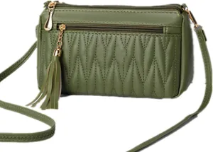 Mini Tassel Small Crossbody Bags for Women PU Leather Travel Handbag Leisure Fashion Mini Messenger Bag
