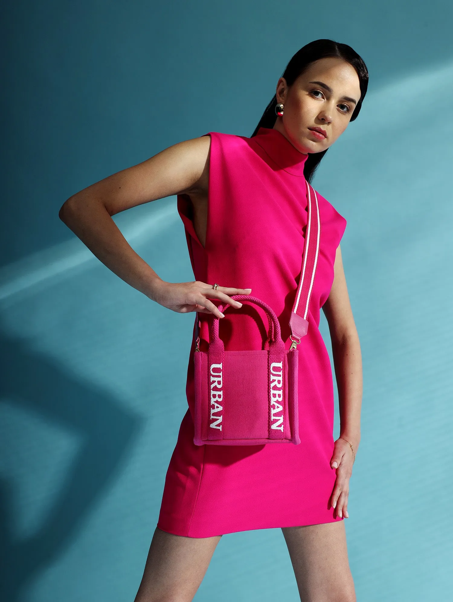 MINI URBAN TOTE HOT PINK