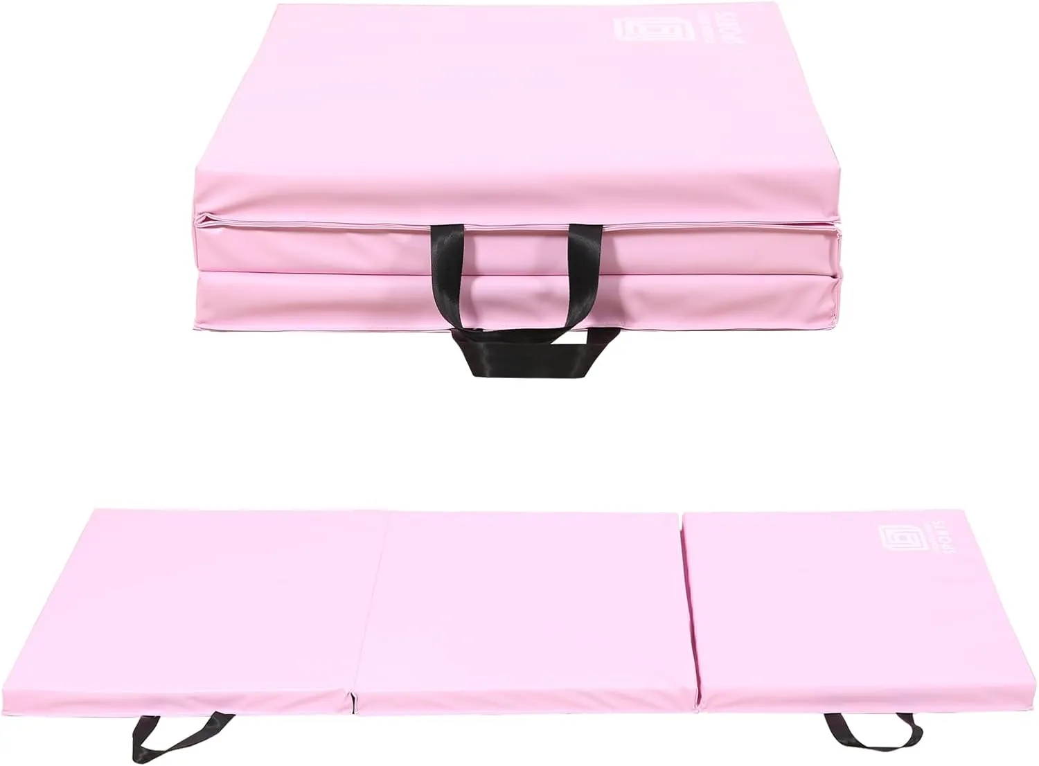 Modern-Depo Gymnastics Mat Tri-Fold 6'X2'X2" Thick With Handle, Waterproof Cover, 100% EPE Core