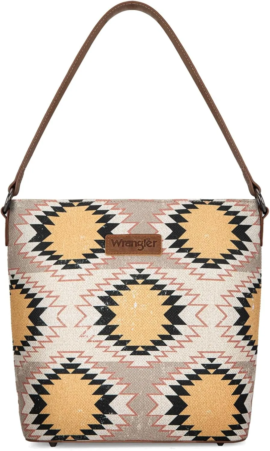 Montana West x Wrangler Hobo Bag for Women Aztec Boho Shoulder Purse with Wide Strap