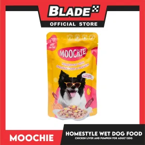 Moochie Dog Wet Food for Adult (Homestyle with Chicken and Liver and Pumpkin) 120g