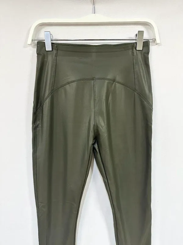 MOTION Faux Leather Leggings