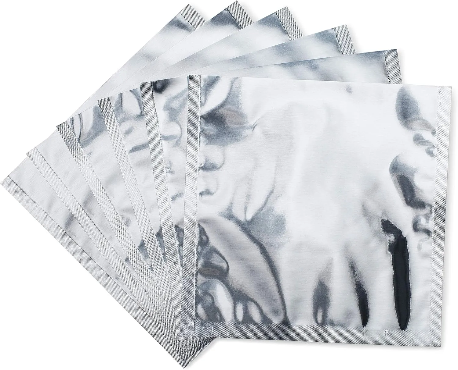Mylar Food Storage Bags (8x8, Quart) 4 mil Thick Mylar Foil Bag for Dry Food Storage (50 Pack)