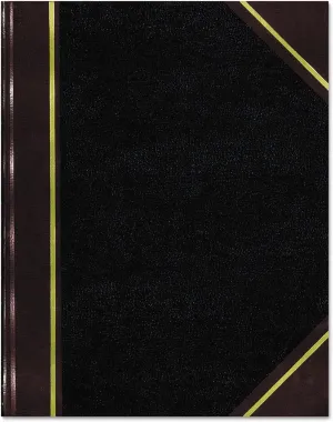 National Texhide Series Record Book, Black, 10" x 8", 300 Numbered Pages (56231)
