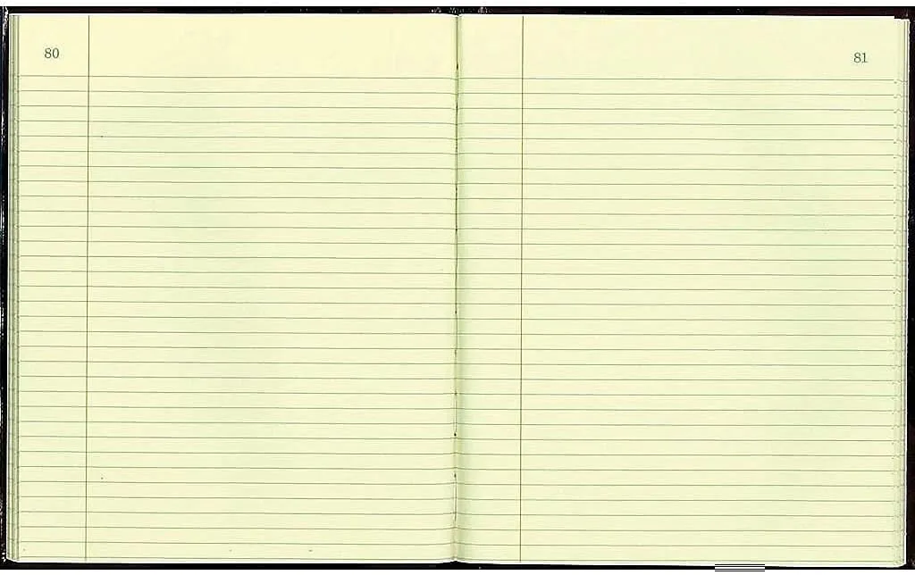 National Texhide Series Record Book, Black, 10" x 8", 300 Numbered Pages (56231)