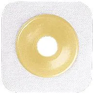 Natura® Flexible Stomahesive® Skin Barrier, 5" x 5" (12.5cm x 12.5cm) White, Cut-to-Fit Stoma Opening 1/2" - 1-3/4" (13mm - 45mm), Flange 2-1/4" (57mm) - Box of 10