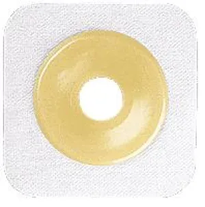 Natura® Flexible Stomahesive® Skin Barrier, 5" x 5" (12.5cm x 12.5cm) White, Cut-to-Fit Stoma Opening 1/2" - 1-3/4" (13mm - 45mm), Flange 2-1/4" (57mm) - Box of 10
