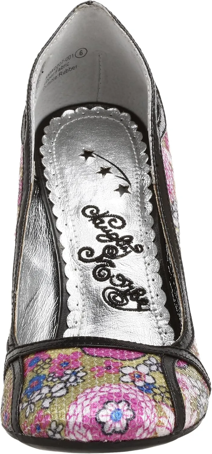 Naughty Monkey Women's Sequin Bouquet Pump