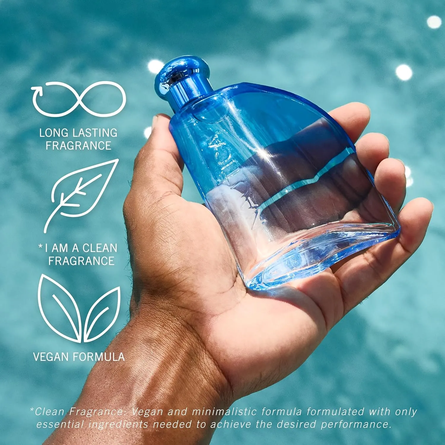 Nautica Pure Blue Eau de Toilette 3.3 fl oz (Pack of 1), Notes of Eucalyptus, Leather, and Vanilla, Men's Fragrance, Long Lasting, Everyday Fragrance, Travel Size