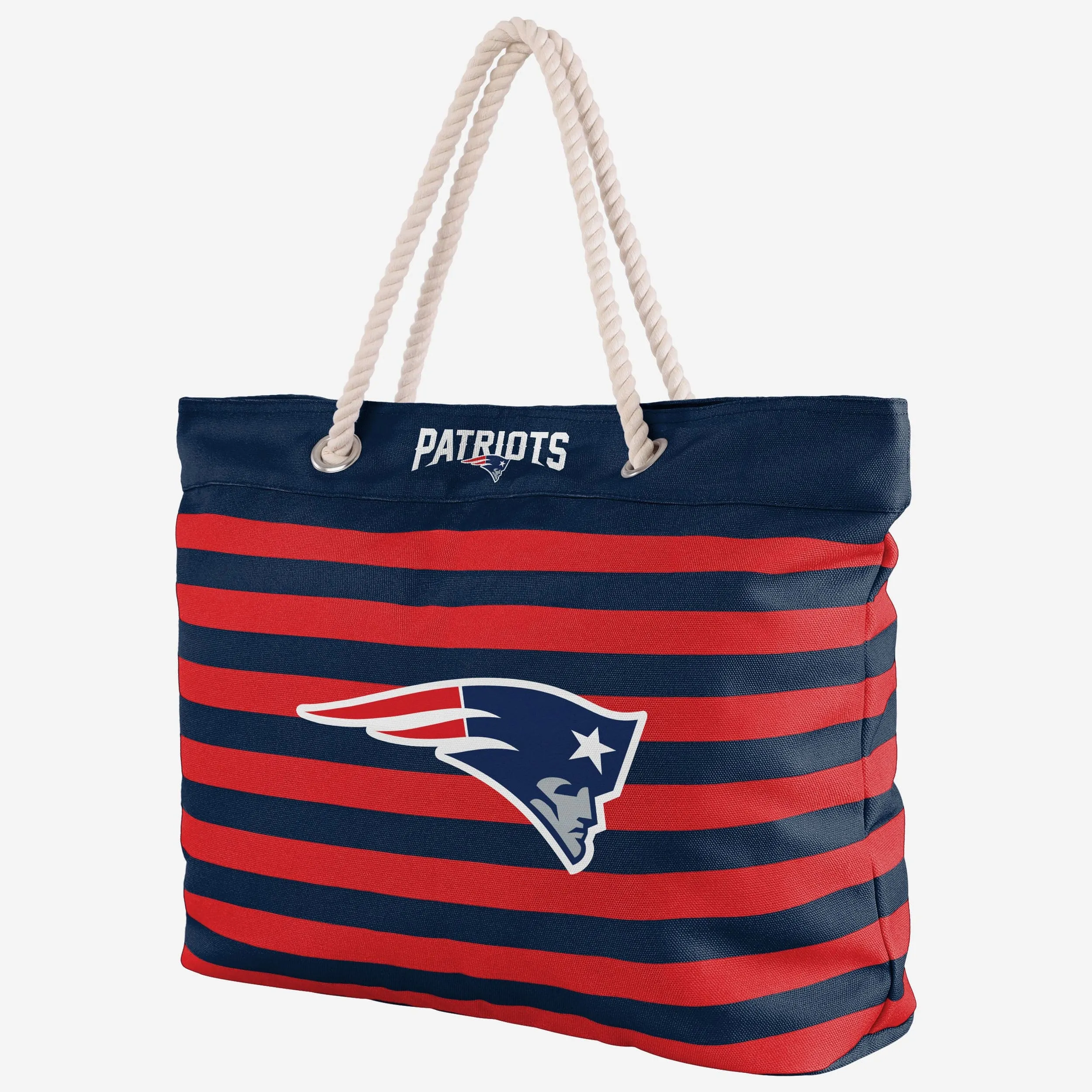 New England Patriots Nautical Stripe Tote Bag