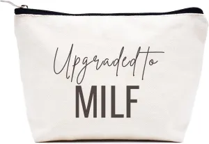 New Mom Future Mom Gift,Mother to Be,Pregnancy Present,First Mother's Day Christmas Gifts for New Mommy,Baby Present Shower for Expectant Mommy,Makeup Bag Cosmetic Bag Travel Pouch-Upgraded to MILF