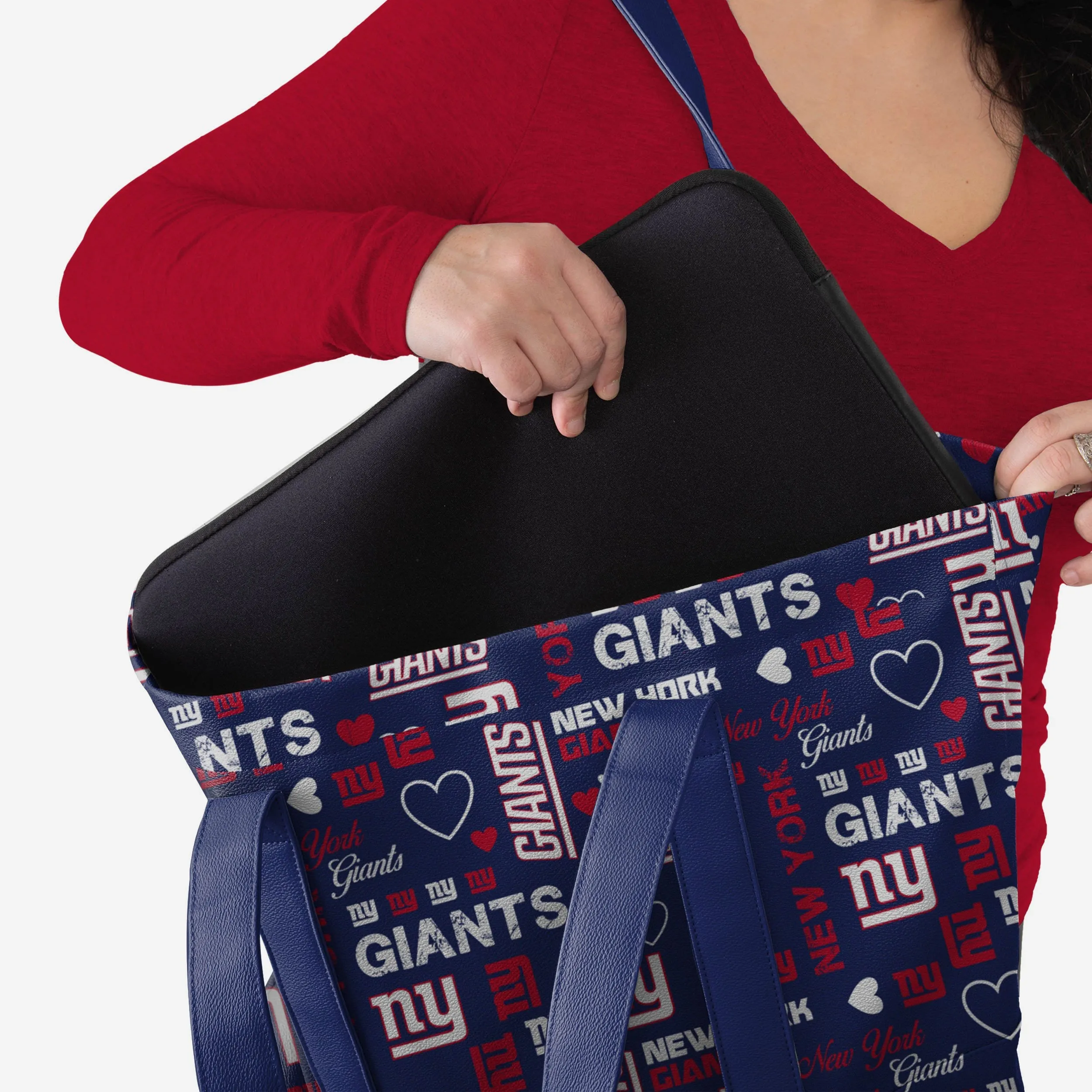 New York Giants Logo Love Tote Bag