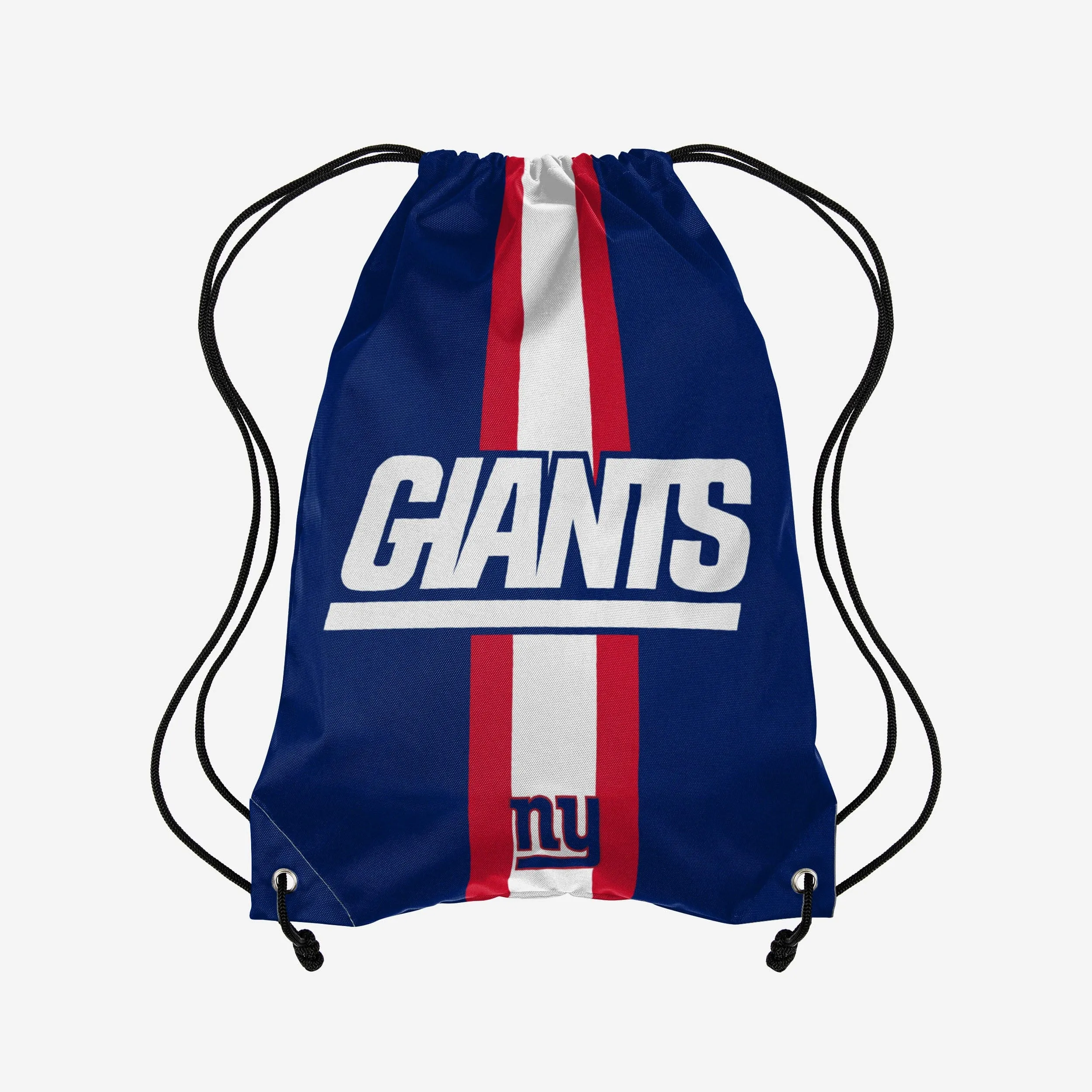 New York Giants Team Stripe Wordmark Drawstring Backpack