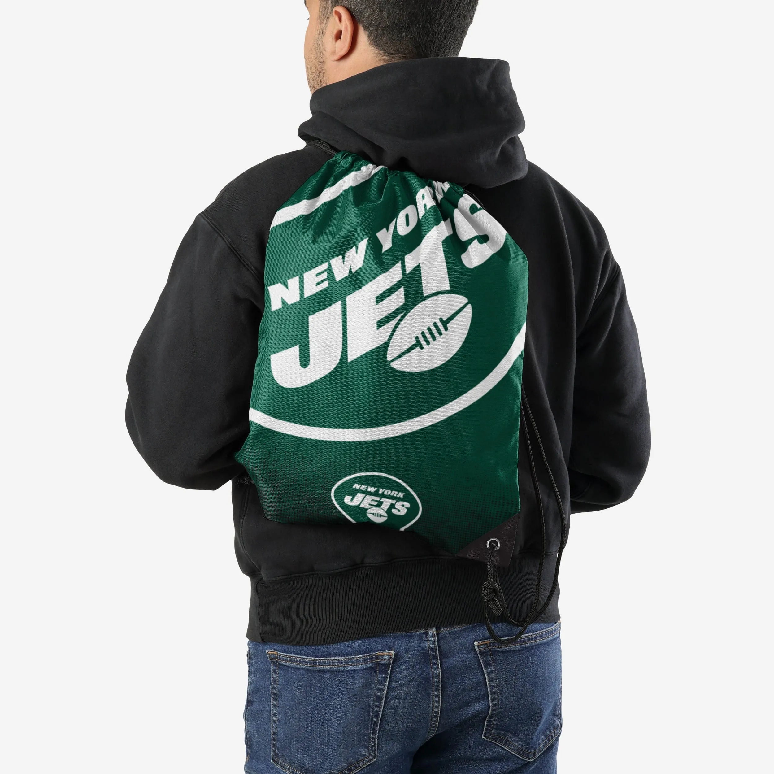 New York Jets Gradient Drawstring Backpack