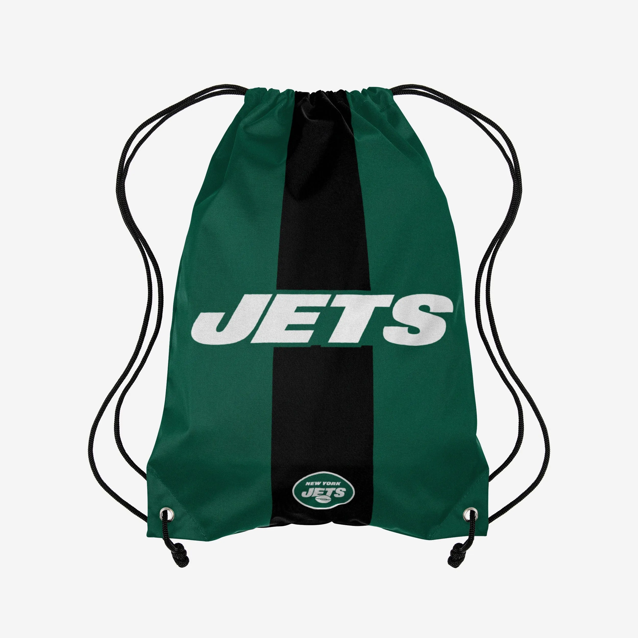 New York Jets Team Stripe Wordmark Drawstring Backpack