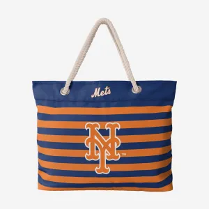 New York Mets Nautical Stripe Tote Bag