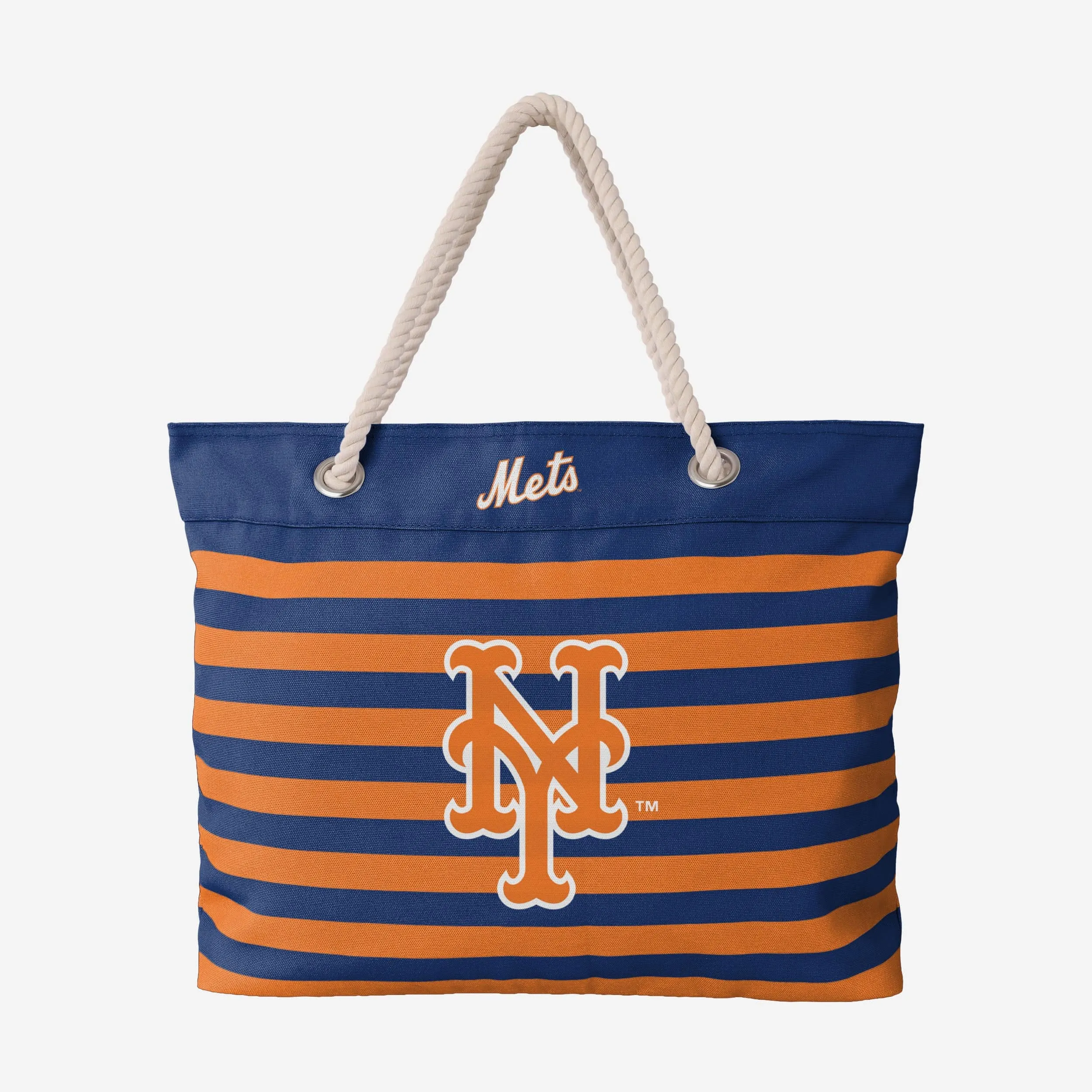 New York Mets Nautical Stripe Tote Bag