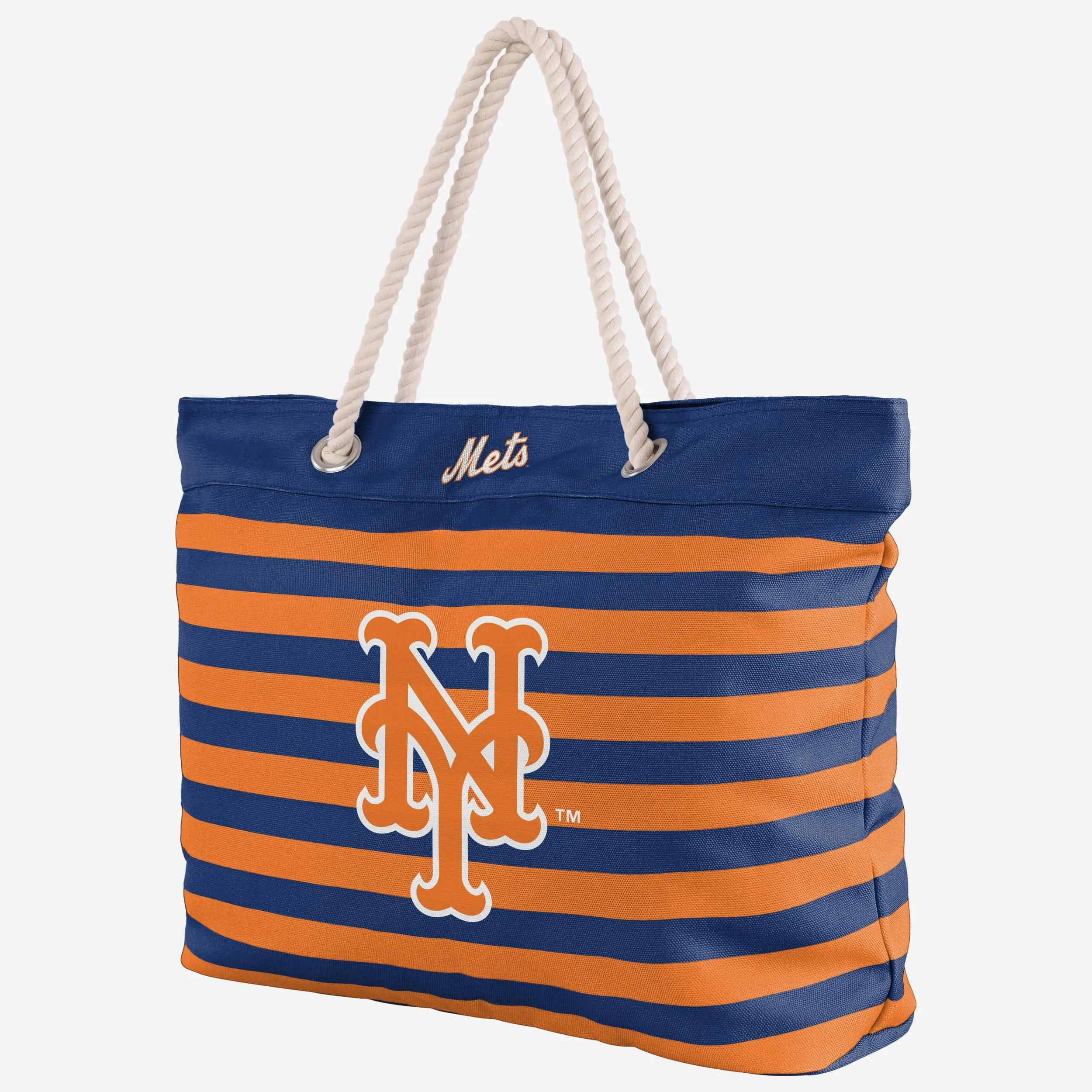 New York Mets Nautical Stripe Tote Bag