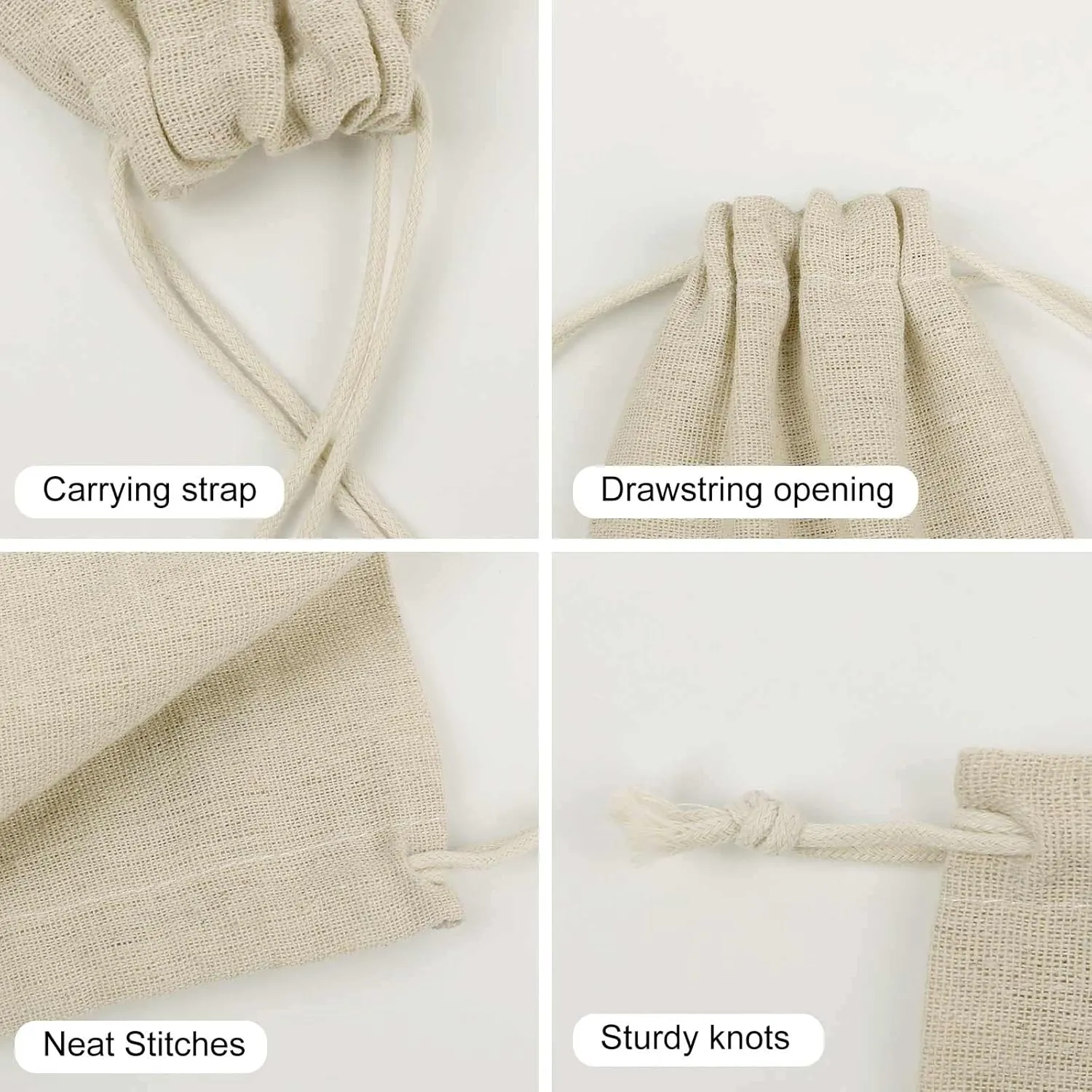 NVBSKKDH 8Pcs DNA Genetic Helix Burlap Gift Bags with Drawstring, Jewelry Pouches for Gifts Wrapping, Wedding Party