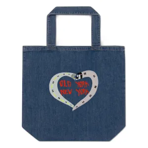 Old York New York Organic denim tote bag