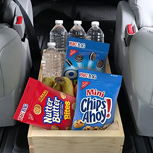 OREO Mini Cookies, CHIPS AHOY! Mini Cookies, Nutter Butter Bites & RITZ Bits Cheese Crackers Variety Pack, 15 Big Bags