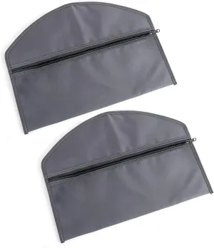 Pack Of 2 Secret Zippered Pouches Hanger Hanging Safe Bag For Concealing Valuables Discreet Travel Security Pouches