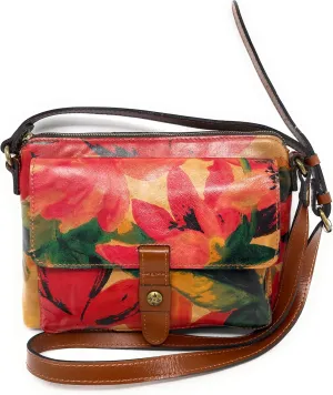 Patricia Nash Leather Carmeline Crossbody Bag, Spring Multicolor