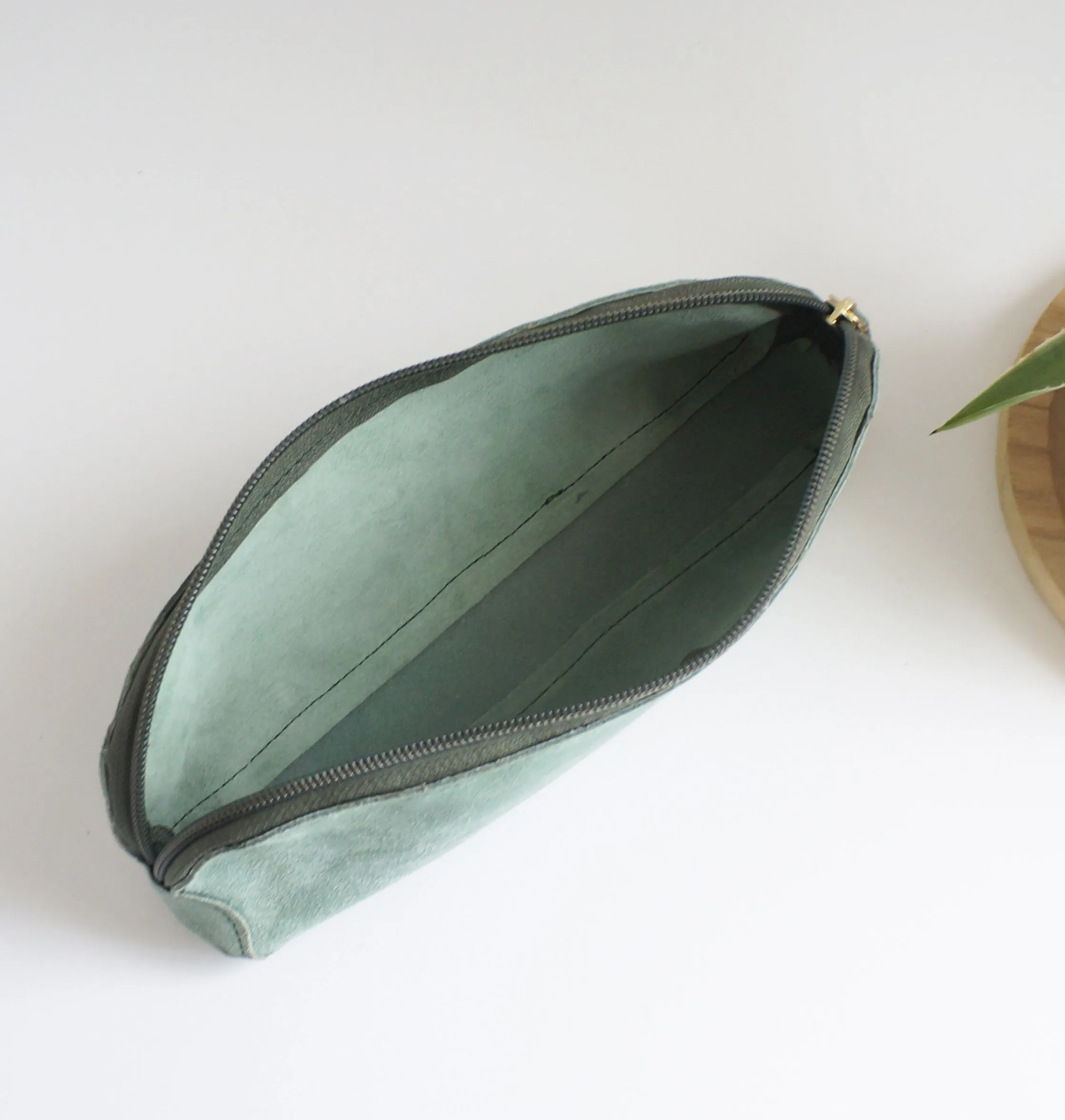 Pen Case - Aquaverde leather