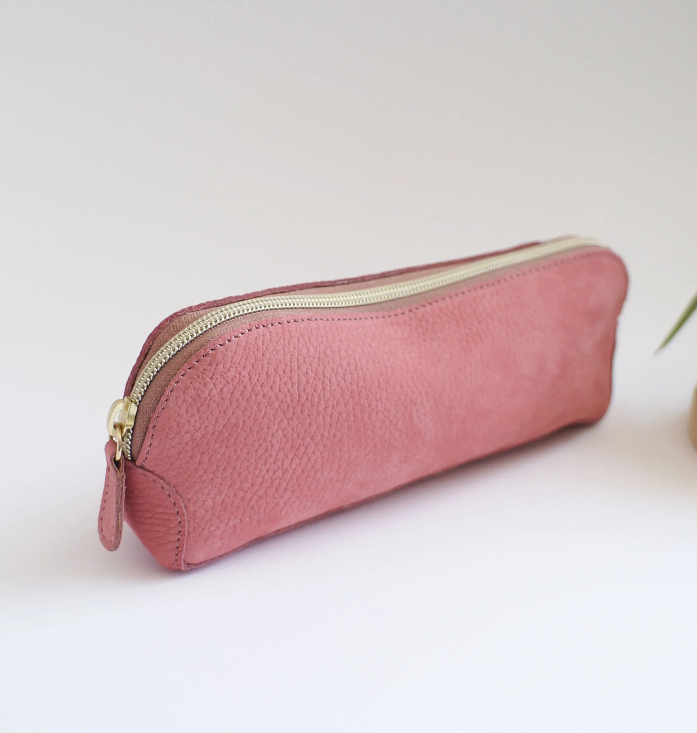 Pen Case - Peony Leather
