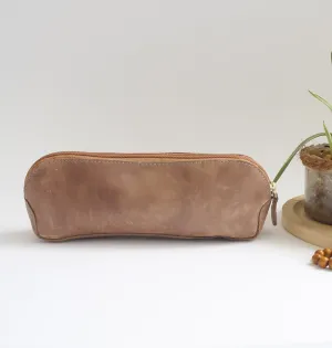 Pen Case - Spiced Cider leather