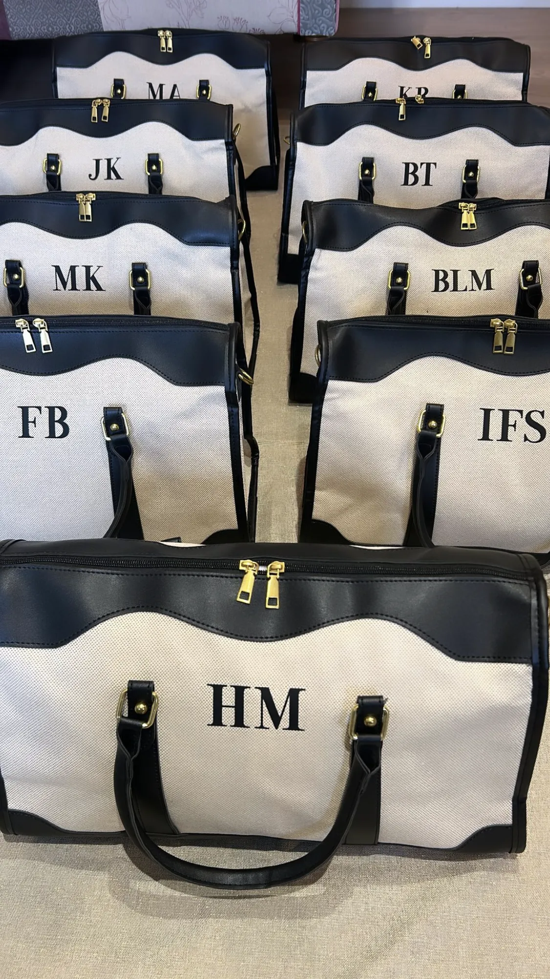 Personalized Duffle Leather Bag