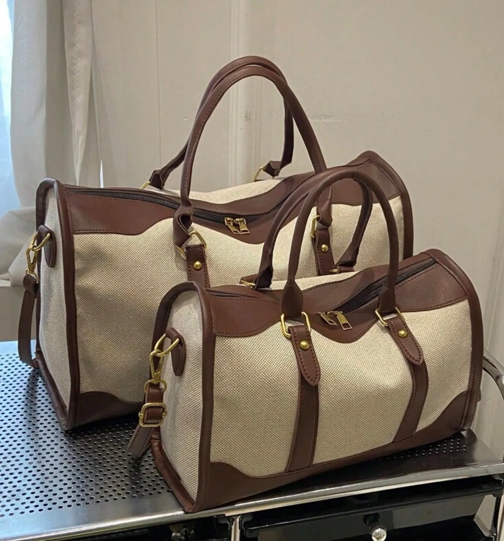 Personalized Duffle Leather Bag