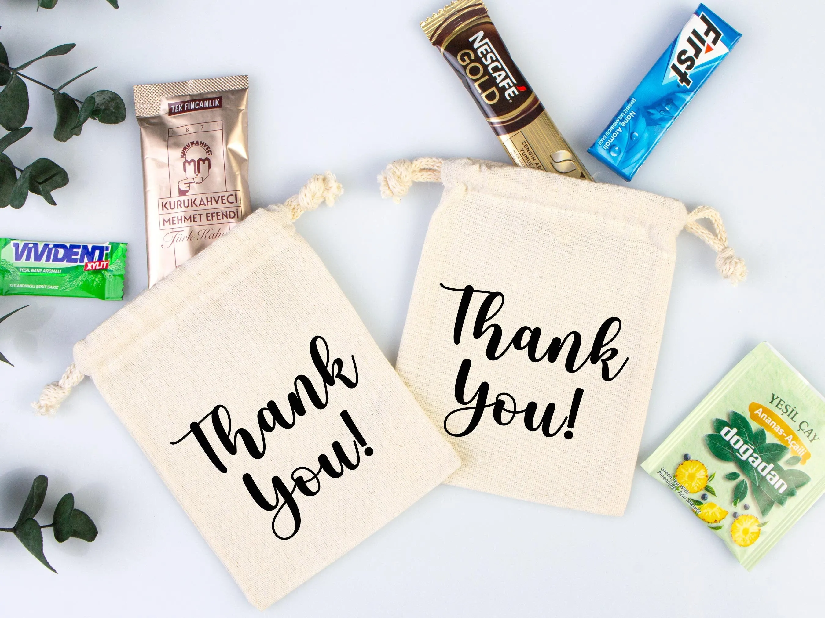 Personalized Kit Thank You Bag - Wedding & Bachelorette Party Bags - Thanks Pouch Bag  - Bachelorette Party Bags