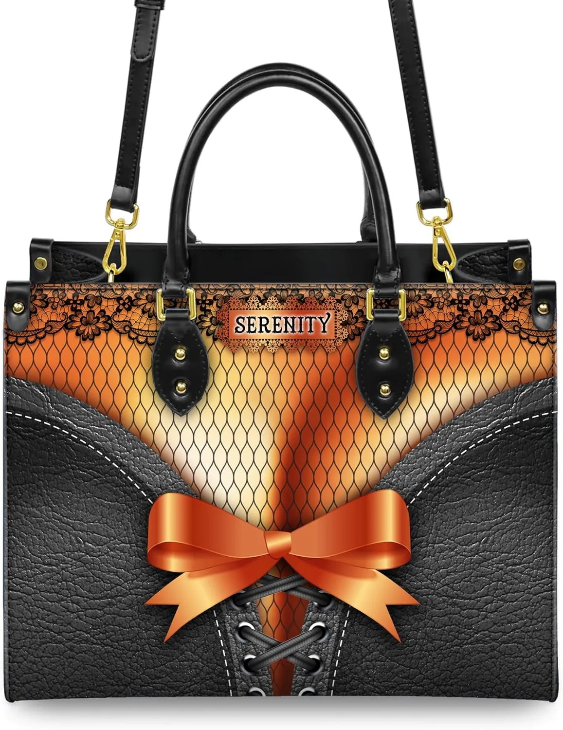 Personalized Leather Handbag For Black African Women – Matching Purse and Wallet Set – Mother's Day Gifts for Melanin Woman
