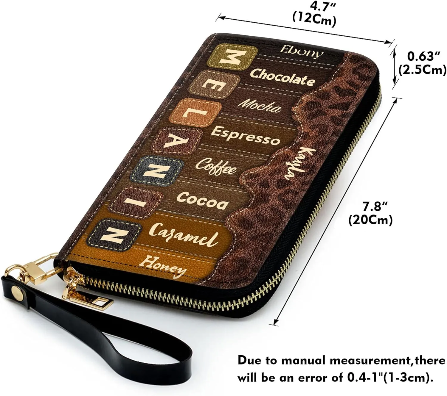 Personalized Leather Handbag For Black African Women – Matching Purse and Wallet Set – Mother's Day Gifts for Melanin Woman