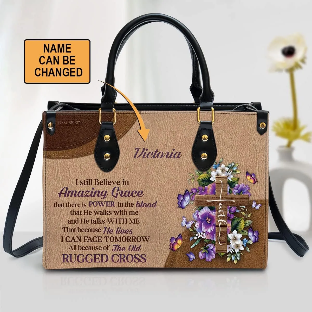 Personalized Leather Handbags For Women - Christmas Gifts For Women - Christian Gifts