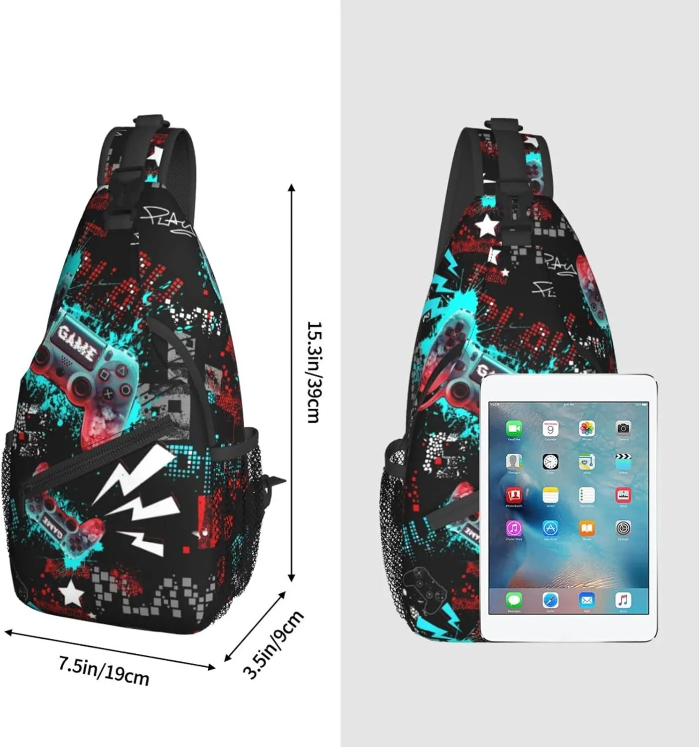 Pink Marble Sling Bag Unisex Crossbody Backpack Travel Hiking Casual Chest Bags Lightweight Fashion Chest Daypack