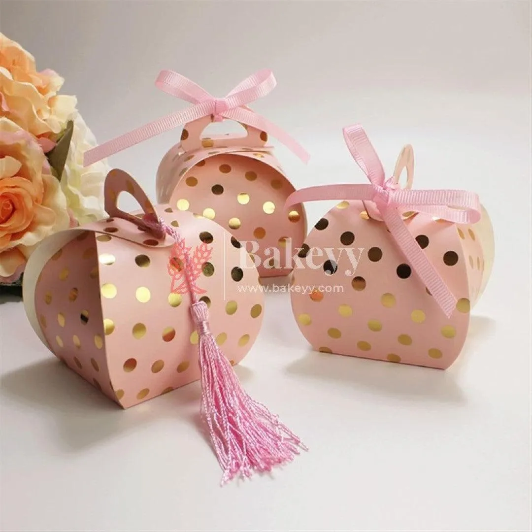 Pink Wedding Festival Party Favors Candy Box Cute Paper Gifts Packing Bags Boxes Baby Shower Christmas Decorations Supplies-gold with