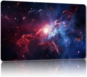 Playmat for MTG, with Free Storage Bags,Game Mat 24 x 14 inches, TCG and Board Game Mat for Cards,Mousepad Desk Mats (Magic Starry Sky-Regular)