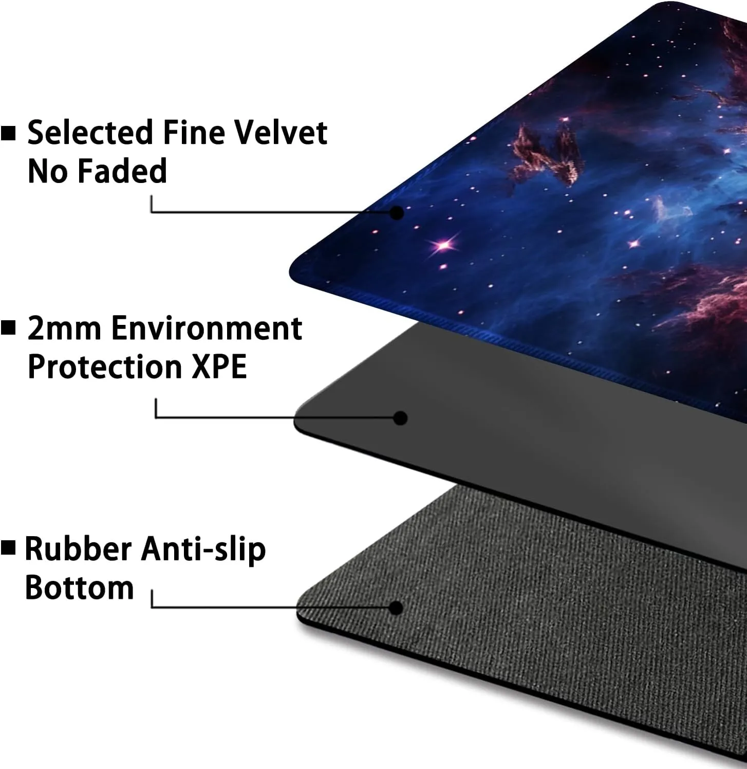 Playmat for MTG, with Free Storage Bags,Game Mat 24 x 14 inches, TCG and Board Game Mat for Cards,Mousepad Desk Mats (Magic Starry Sky-Regular)
