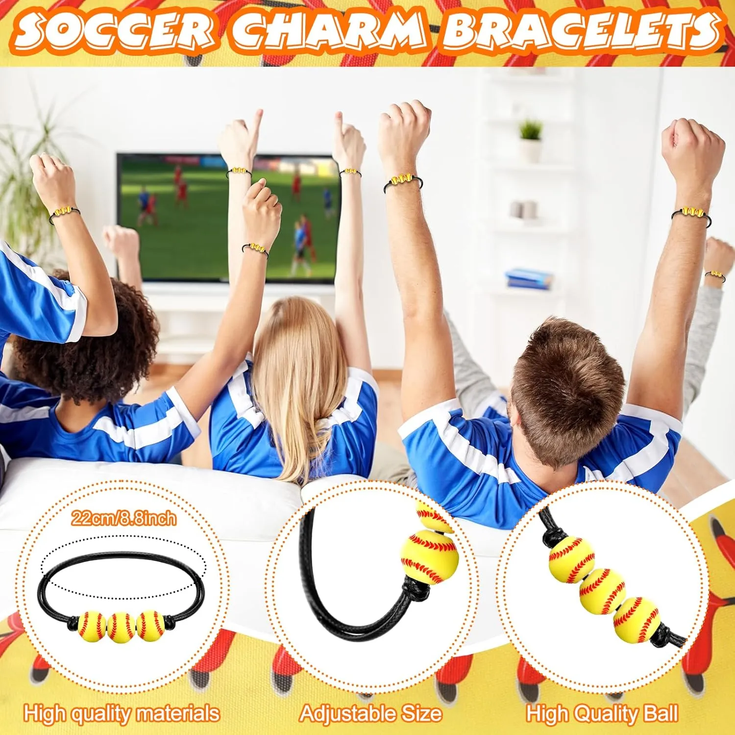 Poen 48 Pcs Softball Party Favors Include 12 Drawstring Backpack 12 Mini Softball 12 Keychain 12 Wax Thread Braided Bracelet Inspirational Team Gift