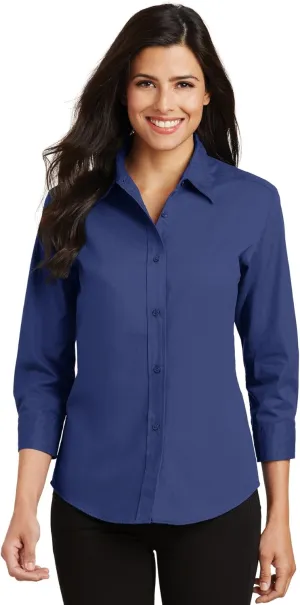 Port Authority Women's 3/4-Sleeve Easy Care Button-Down Shirt